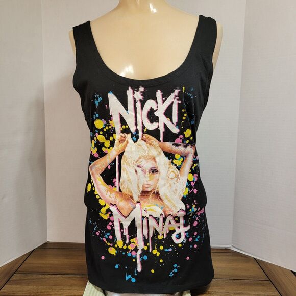 Bravado Nicki Minaj Graphic Tank Top Split Back Black - Size XL* - Picture 1 of 4